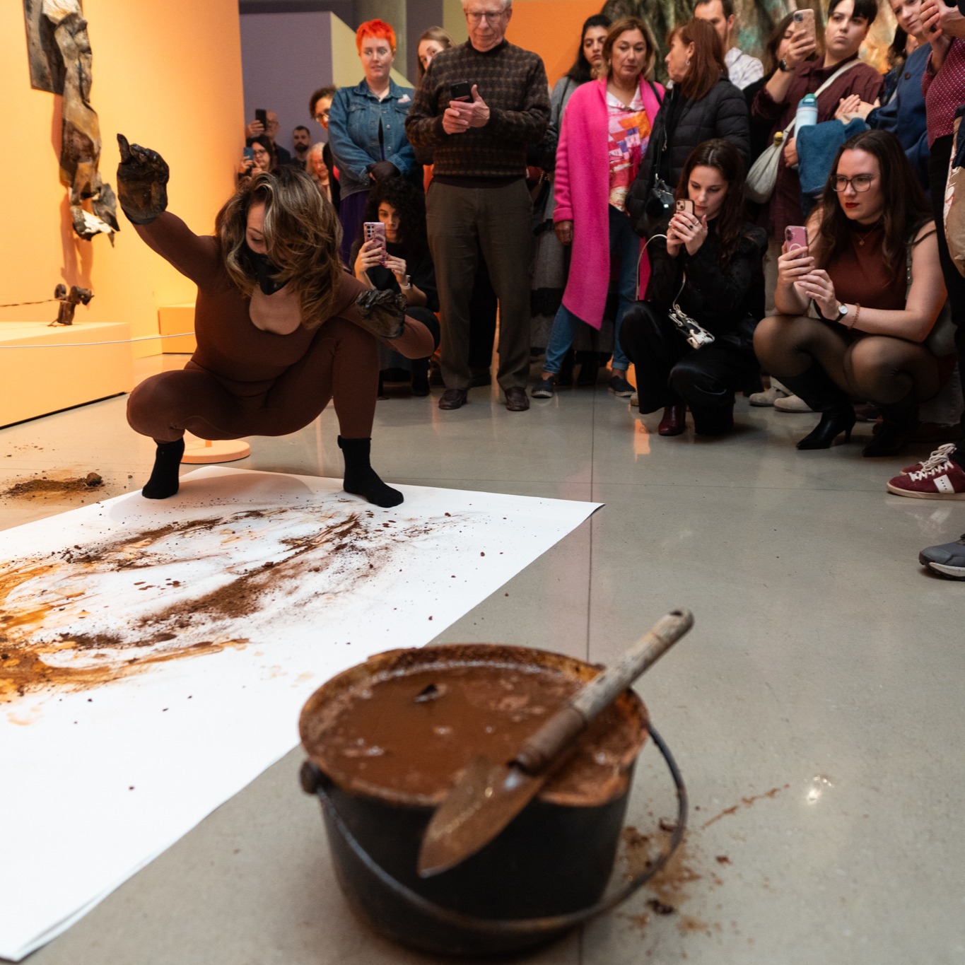 Performance drawing photo still by Sarah Hughes at OAG, 2026